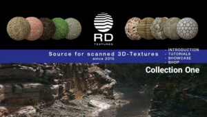 مجموعه تکسچر سنگ و خاک Real Displacement Textures Vol.1