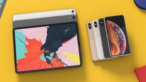 مجموعه مدل سه بعدی آیفون و آیپد iPhone XS Max and iPad Pro 2018
