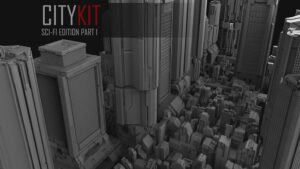 مجموعه مدل سه بعدی ساختمان CityKit Sci-Fi Edition Vol.1