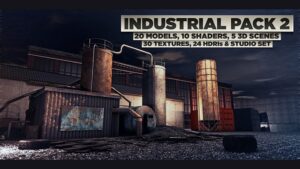 مجموعه مدل سه بعدی صنعتی برای سینما فوردی Industrial Pack 2