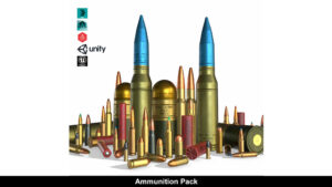 مجموعه مدل سه بعدی گلوله Ammunition Pack
