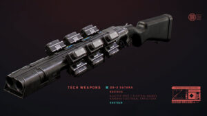 مدل سه بعدی اسلحه شات گان Cyberpunk 2077 Tech Shotgun