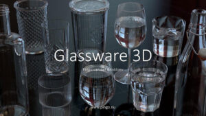 مدل سه بعدی ظروف شیشه ای Glassware 3D