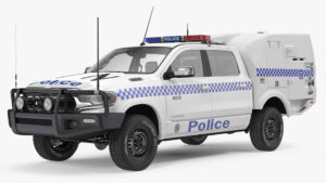 مدل سه بعدی ماشین پلیس Paddy Wagon Dodge RAM 1500