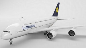 مدل سه بعدی هواپیما لوفتهانزا Lufthansa A380
