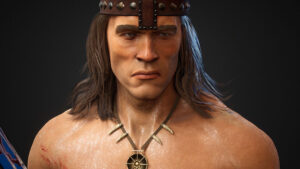 مدل سه بعدی کاراکتر جنگجو مرد Conan The Destroyer