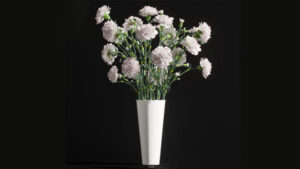 مدل سه بعدی گلدان Carnation 2