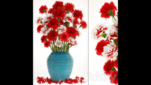 مدل سه بعدی گلدان Collection of Flowers
