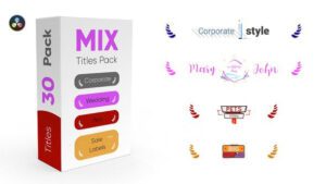 پروژه داوینچی ریزالو مجموعه تایتل Mix Titles Pack