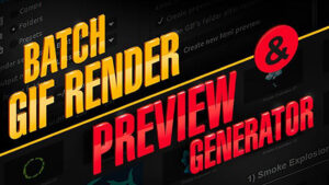 دانلود اسکریپت افترافکت ساخت پیش نمایش Preview Generator