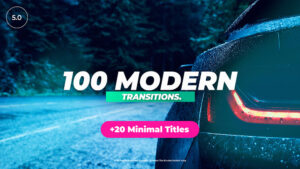 پروژه افترافکت مجموعه ۱۰۰ ترانزیشن مدرن Modern Transitions