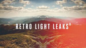 مجموعه 50 افکت نشت نور با استایل رترو Retro Light Leaks Set