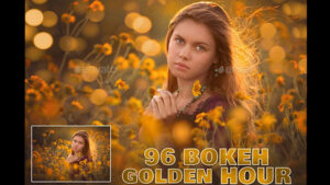 مجموعه تصاویر افکت نور بوکه طلایی Golden Bokeh Ovelays