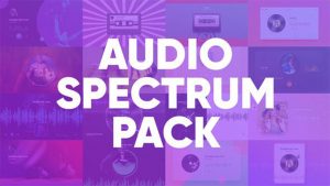 پروژه افترافکت ویژوالایزر موزیک Audio Spectrum Pack