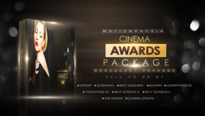 پروژه افترافکت اجزای ویدیویی مراسم جوایز Cinema Awards Package