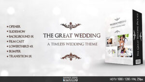 پروژه افترافکت اجزای ویدیوی عروسی Great Wedding Pack