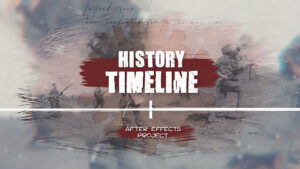پروژه افترافکت نمایش گذر تاریخ History Timeline