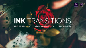 پروژه افترافکت مجموعه ترانزیشن جوهری Ink Transitions