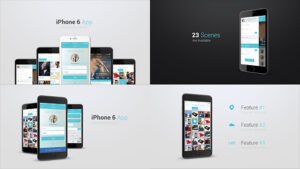 پروژه افترافکت پرزنتیشن اپلیکیشن با آیفون iPhone 6 App Presentation