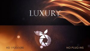 پروژه افترافکت نمایش لوگو لوکس Luxury Logo Intro