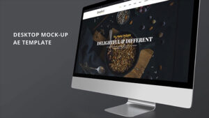پروژه افترافکت تیزر تبلیغاتی روی دسکتاپ Minimalistic Desktop Promo