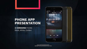 پروژه افترافکت پرزنتیشن اپلیکیشن موبایل Phone App Presentation