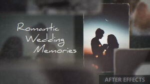 پروژه افترافکت نمایش خاطرات رمانتیک عروسی Romantic Wedding