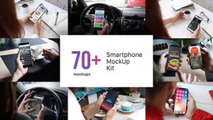 پروژه افترافکت مجموعه موکاپ اسمارت فون Smartphone Mockup Kit