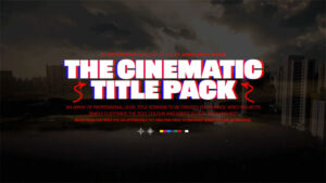 پروژه پریمیر نمایش عناوین سینمایی Cinematic Title Pack