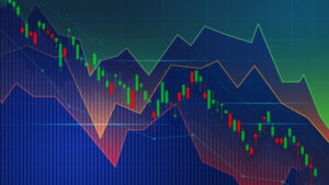 وکتور رایگان نمودار بازار سهام : نقاط صعودی و نزولی investment trad