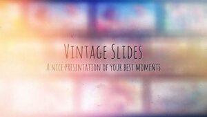 پروژه افترافکت گالری عکس وینتیج Vintage Slides Photo Gallery