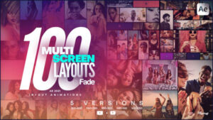 پروژه افترافکت برودکست مولتی اسکرین Multi Screen Layouts