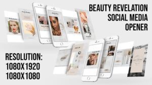 پروژه افترافکت افتتاحیه شبکه اجتماعی زیبایی Beauty Revelation Social Media Opener