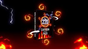 پروژه افترافکت اجزای موشن گرافیک کارتونی Cartoon Elements Pack