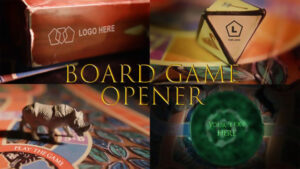 پروژه افترافکت نمایش لوگو روی بازی تخته ای Adventure Board Game