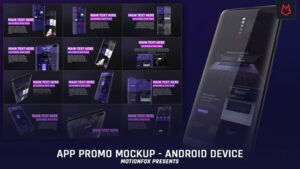 پروژه افترافکت موکاپ موبایل App Promo Mockup