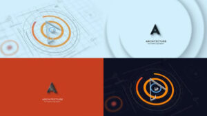 پروژه افترافکت نمایش لوگو سه بعدی معماری Architecture 3D Logo