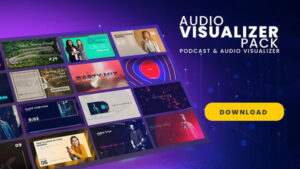 پروژه افترافکت مجموعه ویژوالایزر موزیک Podcast Audio Visualizer Pack