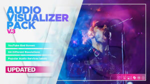 پروژه افترافکت ویژوالایزر موزیک Audio Visualizer Pack