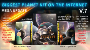 پروژه افترافکت موشن گرافیک اجرام کیهانی Biggest Solar System Kit