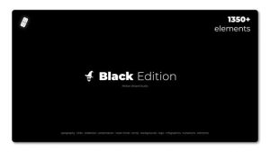 پکیج بزرگ اجزای گرافیکی افترافکت Black Edition Graphics Pack