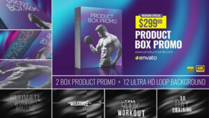 پروژه افترافکت تیزر تبلیغاتی با جعبه محصول Box Product Promo