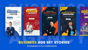 پروژه افترافکت مجموعه استوری کسب و کار Business Agency Ad Stories