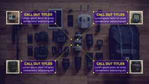 پروژه پک متن نوشته راهنمای گلیچ پریمیر glitch call out titles