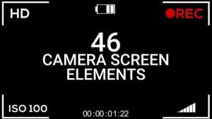 فوتیج کروماکی 46 المان صفحه رکورد دوربین Camera Screen