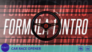 پروژه افترافکت اینترو با ماشین مسابقه Car Race Formula 1 Intro