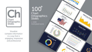 پروژه افترافکت اسلایدهای اینفوگرافیک Chart Infographics Slides
