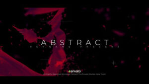 پروژه افترافکت افتتاحیه انتزاعی سینمایی Cinematic Abstract Opener
