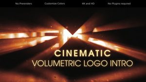 پروژه افترافکت نمایش لوگو سینمایی Cinematic Volumetric Logo Intro
