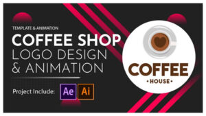 پروژه افترافکت نمایش لوگو کافی شاپ Coffee Shop Logo